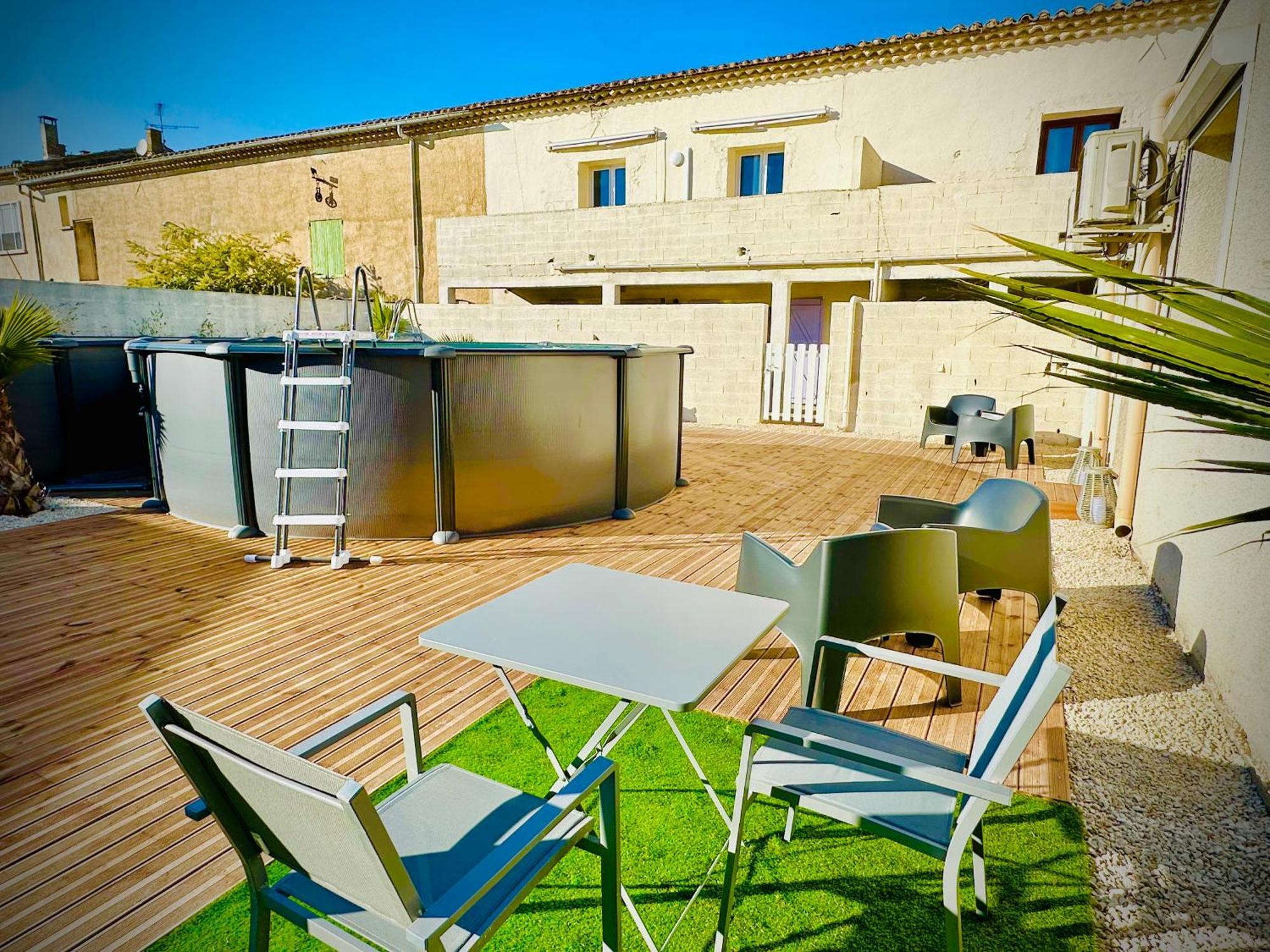 Les Appartements Du Mas - Emeraude Aigues-Mortes Luaran gambar